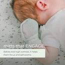 Goumi Baby Mitts, Anti-Scratch Newborn Mittens, Soft Stay-On Mitts, Succulent 3-6 Months by TinyTreasures Baby Boutique
