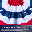 USA Pleated Fan Flag American US Bunting Flag Patriotic Half Fan Banner Flag with Canvas Header and Brass Grommets for 4th of July Memorial Day Indoor Outdoor Decoration (4, 3x6 Feet) by GreenHaven Gardens