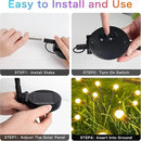 2-Pack Solar Garden Lights, 16 LED Solar Lights Outdoor for Garden Decor, Waterproof Firefly Light Outdoor (Sway by Wind), Swaying Light for Outside Yard Pathway Landscape Decorations (Warm White) by GreenHaven Gardens