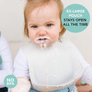 Loulou Lollipop Soft, Waterproof Silicone Feeding Bib by TinyTreasures Baby Boutique