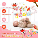 Car Seat Toys, Cute Deer Car Seat Toys for Babies 0-6 Months Boy, Stroller Toys with Crinkle, Teether, Music Box, Rattle, BB Squeaker for 0 3 6 9 12 Months Babies Infant Boys Girls Gifts (Cute Deer) by TinyTreasures Baby Boutique