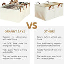 GRANNY SAYS Storage Baskets for Shelves, Closet Organizer Bins, Clothes Storage Bins with Metal Frame, Large Baskets for Organizing and Storage, Collapsible, Ivory, 2-Pack by CozyNest Decor