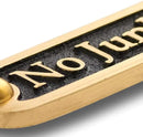 No Junk Mail Metal Brass Door Sign. Traditional Style Home Décor Wall Plaque Handmade By The Metal Foundry UK. by CozyNest Decor