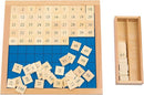 Montessori Toys for 3+ Year Old Hundred Board, Consecutive Counting Numbers 1-100 for Learning & Educational Toy- Math Games Board,Montessori Math Materials for Large Size 13.7" X 13.7 "X 0.4" by TinyTreasures Baby Boutique