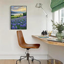 The lavender scenery all over the lake at sunset is suitable for posting in the living room bedroom office landscape poster wall painting by CozyNest Decor