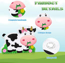 WERNNSAI Dairy Cow Piñata - Farm Animal Party Game Cow Pinata for Girls Birthday Party Decorations Kids Happy Party Favor Supplies with Bat Blindfold, Farm Theme Candy Toys Filler by TinyTreasures Baby Boutique