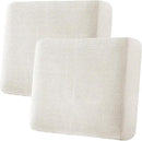 H.VERSAILTEX Super Stretch Individual Seat Cushion Covers - Sofa Couch Cushion Slipcover Sets - Thick Jacquard Textured Twill Fabric - Large (2 Piece, Ivory) by CozyNest Decor