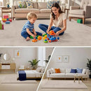 ACOMOPACK Baby Play Mat for Floor,1.3" Thick Memory Foam Area Rug for Living Room,Soft Velvet Crawling with Non-Slip Bottom for Kid,Toddler,79"×157" Tummy Time Nursery Rugs,Yoga（Beige） by CozyNest Decor