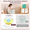 Momcozy Pioneering Safety Fence Nursing Pillow for Breastfeeding- Wider Feeding Pillows for More Support for Mom & Baby- Easier Nursing & Hand Free- Fit for All, Removable Cotton Cover by TinyTreasures Baby Boutique