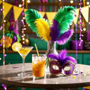 THARAHT Mix Colour Ostrich Feathers 24pcs Natural Bulk 10-12Inch 25cm-30cm for Wedding Party Centerpieces Easter Gatsbi and Home Decoration Feathers by CozyNest Decor