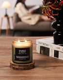 M&SENSE Bamboo Peony Scented Candle, 11.6oz Aromatherapy Jar Candle, 70 Hour Burn Time, Natural Soy Wax Blend, Stress Relief, Home Fragrance by CozyNest Decor