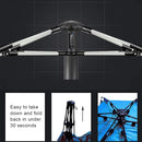 Oileus X-Large 4 Person Beach Tent Sun Shelter - Portable Sun Shade Instant Tent for Beach with Carrying Bag, Stakes, 6 Sand Pockets, Anti UV for Fishing Hiking Camping, Waterproof Windproof, Blue by TinyTreasures Baby Boutique