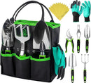 GROWIT Heavy Duty Gardening Tools - 22-Piece Gardening Gifts for Women, Mom, Men - Durable, Ergonomic Garden Tool Set by GreenHaven Gardens