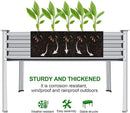 Land Guard Galvanized Raised Garden Bed with Legs, 48×24×32in Large Metal Elevated Raised Planter Box with Drainage Holes for Backyard, Patio, Balcony, 400lb Capacity by CozyNest Decor