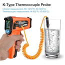 MESTEK Infrared Thermometer Gun, Non Contact Digital Laser Thermometer Temperature Gun with Color LCD for Cooking, Home Repairs, Humidity Measurement, Adjustable Emissivity -58°F to 1472°F(-50~800°C) by TinyTreasures Baby Boutique