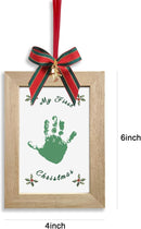 TwoDays Baby's First Christmas Ornament 2025 - DIY Handprint Picture Frame Kit for Tree, Newborn Christmas Gift for Boy or Girl, My 1st Xmas Keepsake Decoration by TinyTreasures Baby Boutique