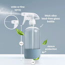 Vine Creations Glass Spray Bottles for Cleaning Solutions, Clear Glass Spray Bottle with Silicone Sleeve, 16 oz Empty Spray Bottles for Cleaning, Plant Spray Bottle, Mist and Stream Nozzle - 2 Pack by GreenHaven Gardens