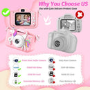 Upgrade Kids Camera for Girls, Christmas Birthday Gifts for Boys, 1080P HD Selfie Digital Video Camera for Toddlers, Cute Portable Little Girls Boys Gifts Toys for 3 4 5 6 Years Old by TinyTreasures Baby Boutique