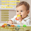 WAJIAYON Baby Fruit Feeder/Fresh Food Feeder Pacifier (3 Pack)- Infant Teething Feeders | Silicone Teether for Babies | Baby Solid Food Pacifier Essentials for Babies Toddlers Infants Kids by TinyTreasures Baby Boutique