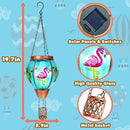 Flamingo Solar Hot Air Balloon Lantern, Outdoor Decor with Flame Lights Waterproof, Hanging Lights for Garden Yard Lawn Patio, Unique Gifts for Women Mom Grandma Gardener for Mother'Day by GreenHaven Gardens