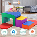 SURPCOS Foam Climbing Blocks for Toddlers - Soft Play Set for Toddlers 1-3 - Climbing Toys - Baby Climbing Gym - Great for All Ages (6 Pc Colorful Soft Play Area Set) by TinyTreasures Baby Boutique
