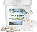 Nature's Core Muck Removal Tablets Natural Pond Sludge Remover, Cleans & Clears Away Muck & Sludge, Safe for The Environment, Treats 1,500 Sq Ft, 3 Month Supply, 8 Scoops, 4 lb by GreenHaven Gardens