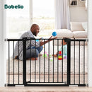 Babelio Baby Gate for Doorways and Stairs, 29-48" Auto Close Dog Gate, Easy-Install Pressure Mounted Satey Door, No Drilling Safety Gate for Child and Pets, 2 Pack, Black by TinyTreasures Baby Boutique