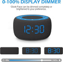 Buffbee Sound Machine & Alarm Clock 2-in-1, 0-100% Clock Face Brightness, Bottom Colored Light, Sleep Timer, Precise 30-Level Volume Control White Noise Machines by TinyTreasures Baby Boutique