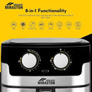 8.5QT Air Fryer, Upgraded Family Size Capacity, Visual Window, Square Basket Dials Stainless Steel Air Fryers, Reheat Leftovers, Easy Cooking for Healthier Breakfast & Dinner in Minutes by CozyNest Decor