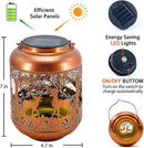 Deer Solar Lanterns Outdoor Waterproof Hanging Solar Lights Deer Gifts for Women Men Metal Decorative LED Lanterns for Yard, Patio, Lawn, Tabletop, Pathway, Landscape, Garden Decor by GreenHaven Gardens