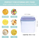 Airtight Food Storage Container - 0.5qt / 500ml Mini Square Pop Containers With Lids, Bpa Free Stackable Container Snacks Candy Salt Herbs Spices by TinyTreasures Baby Boutique