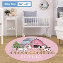 Personalized Baby Bedding Set, 5 Pcs Custom Crib Set With Name, Double Layer Nursery Bedding, Soft Farm Animal Set for Boy Girls, Customized Gift for Toddler Infant by TinyTreasures Baby Boutique