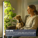 GLOWRIUM Standing Grow Light for Indoor Plants, 15in Full Spectrum Vertical Plant Light,3 Light Modes, Auto-Timer,6-Level Dimmable, Suitable for Wide Area Coverage in Indoor Plants (1-Section) by GreenHaven Gardens