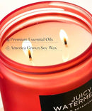 M&SENSE Juicy Watermelon Scented Candle - 11.6oz Clean Non Toxic Natural Soy Wax 70-Hour Burn Long Lasting Candle, 2-Wick Fruit Scent for Home Decor & Housewarming Gifts - Fragrance for Women & Men by CozyNest Decor