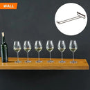 uxcell 5Pcs Wine Glass Rack, 10.43 Inch Iron Wine Glasses Rack Under Cabinet Stemware Rack - Wall Mountable Wine Glass Holder Storage Hanger for Bars Coffee Restaurants Kitchens, Bronze by CozyNest Decor