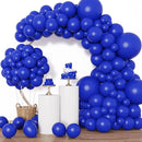 RUBFAC 129pcs Royal Blue Balloons Different Sizes 18 12 10 5 Inch, Blue Balloon Arch Kit Garland for Birthday Party Graduation Baby Shower Baseball Nautical Party Decoration by TinyTreasures Baby Boutique