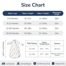 Baby Sleep Sack 3-6 Months, Cotton Detachable Long Sleeve Sleep Sack, 1.0 Tog Toddler Sleeping Sack with Temperature Strips, 2-Way Zipper Wearable Blankets for Newborns, Hot Air Balloon by TinyTreasures Baby Boutique
