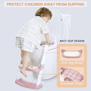 JASSONE® Potty Training Seat, Toddler Step Stool, 2 in 1 Potty Training Toilet for Kids, Baby Seat with Splash Guard and Anti-Slip Pad for Boys Girls Potty Training, BabyPink by TinyTreasures Baby Boutique