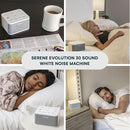 Serene Evolution 30 Sound White Noise Machine - Sleep Machine for Adults, Baby With Rain, Ocean, Pink Noise - Brown by TinyTreasures Baby Boutique
