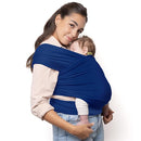 Boba Baby Wrap Carrier – Original Baby Sling Carrier for Newborns (7–35 lbs), Soft, Secure, Hands-Free & Ergonomic, Ideal for Comfortable Bonding, New Parents (Serenity Dark Blue) by TinyTreasures Baby Boutique