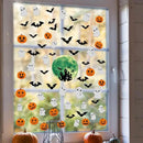 6 Sheets Halloween Window Clings Halloween Window Stickers Double-Sided Removable Castle Pumpkin Ghost Bat Window Decals Decor for Scary Halloween Theme Party Decorations by CozyNest Decor