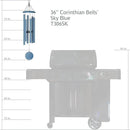 Corinthian Bells by Wind River - 36 inch Sky Blue Wind Chime for Patio, Backyard, Garden, and Outdoor Decor (Aluminum Chime) Made in The USA by CozyNest Decor