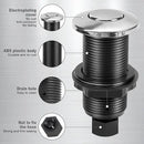Garbage Disposal Air Switch Kit, Garbage Disposal Button, Sink Top Waste Disposer On/Off Switch, UL Listed Air Switch Compatible with All Garbage Disposals (Chrome Silver) by CozyNest Decor