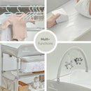 BabyBond Portable Baby Changing Table, Foldable Diaper Changing Table Dresser Waterproof Height Adjustable Changing Station for Infant and Newborn(Beige) by TinyTreasures Baby Boutique