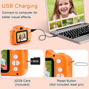 GKTZ Toys for Girls Age 3-8, Kids Camera Digital Video Toddler Camera Children Camcorder Birthday Gifts for 3 4 5 6 7 8 Year Old Girls with 32GB SD Card by TinyTreasures Baby Boutique