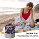 Accmor Breastmilk Cooler Bag, Baby Bottle Cooler Bags, Insulated Bottle Cooler Tote Bags On The Go, Fits 4 Large 8oz Bottles, for Nursing Mom Daycare Travel by TinyTreasures Baby Boutique