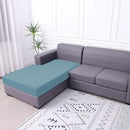 hyha Waterproof Sectional Couch Covers, Non Slip Sofa Couch Cushion Covers L Shape, Thick Stretch Jacquard Fabric, Washable Sofa Slipcovers with Elastic Bottom (1 Piece for Chaise, Lake Blue) by CozyNest Decor