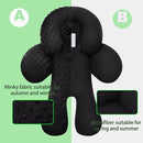 Pro Goleem Infant Car Seat Insert, Babybody Support for Toddler, Soft Minky Preemie Car Seat Insert, 2-in-1 Reversible, Perfect for Carseats, Strollers, Swings, Black by TinyTreasures Baby Boutique