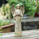Topadorn Garden Statuary Outdoor Praying Angel Resin Figurines,Angel Collectible Sculptures,10" H by CozyNest Decor
