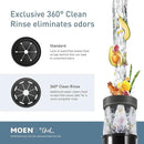 Moen Chef Series 1 HP Continuous Feed Garbage Disposal, Power Cord Included, EX100C by CozyNest Decor